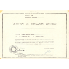 Certificat de formation générale. 