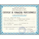Certificat de formation professionnelle. 