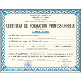 Certificat de formation professionnelle. 