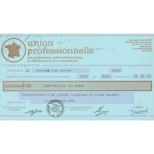 Concours de comptabilité 1er degré. 