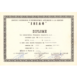 Diplôme de l'ISIAG. 