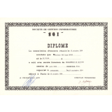 Diplôme de la SGI. 