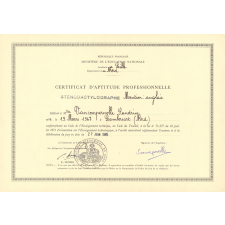 Certificat d'aptitude professionnelle. 