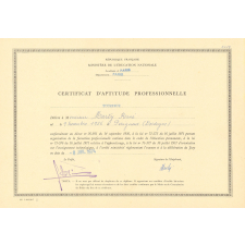 Certificat d'aptitude professionnelle. 