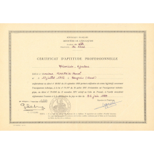 Certificat d'aptitude professionnelle. 