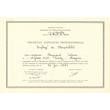 Certificat d'aptitude professionnelle. 