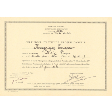 Certificat d'aptitude professionnelle. 