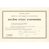 Diplôme d'Etat d'infirmière. 