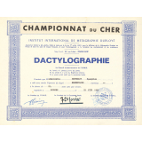 Diplômes de sténographie et de dactylographie. 