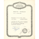 Diplôme de régularité dactylographique. 