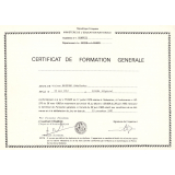 Certificat de formation générale. 