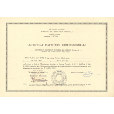 Certificat d'aptitude professionnelle.