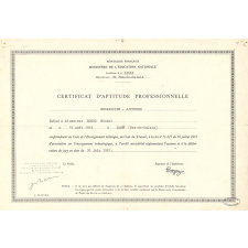 Certificat d'aptitude professionnelle. 
