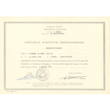 Certificat d'aptitude professionnelle. Mécanicien fraiseur. 
