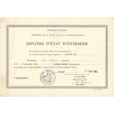 Diplôme d'état d'infirmier. 