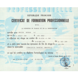 Certificat de formation professionnelle. 