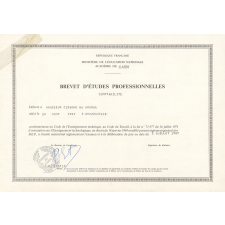 Brevet d'études professionnelles. Comptabilité.