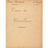 Cours de viticulture