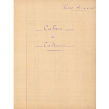 Cahier de cultures