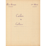 Cahier de cultures