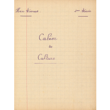 Cahier de cultures
