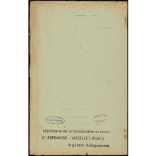 Journal scolaire Freinet. Le muguet. Janvier, 1954.