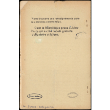 Journal scolaire Freinet. Le muguet. Mars, [1954].