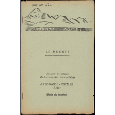 Journal scolaire Freinet. Le muguet. Février, [1954].
