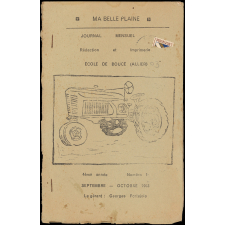 Journal scolaire Freinet. Ma belle plaine. N°1, septembre octobre, 1953.