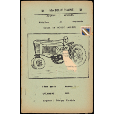 Journal scolaire Freinet. Ma belle plaine. N°3, décembre, 1953.
