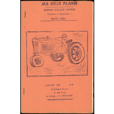 Journal scolaire Freinet. Ma belle plaine. N°4, janvier, 1957.