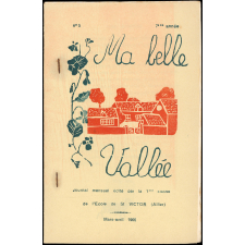 Journal scolaire Freinet. Ma belle vallée. N°5, mars avril, 1966.