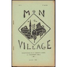 Journal scolaire Freinet. Mon village. N°4, janvier, 1955.
