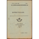 Journal scolaire Freinet. Notre village. N°5, février à juillet, 1951.