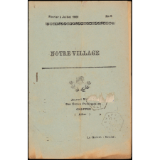 Journal scolaire Freinet. Notre village. N°5, février à juillet, 1951.