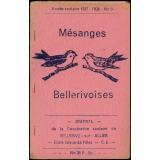 Journal scolaire Freinet. Mésanges bellerivoises. N°3, 1957-1958.