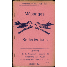 Journal scolaire Freinet. Mésanges bellerivoises. N°3, 1957-1958.