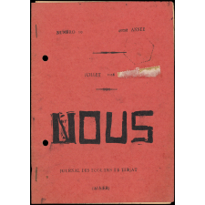 Journal scolaire Freinet. Nous. N°10, juillet, 1936.