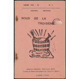 Journal scolaire Freinet. Nous de la troisième. N°1, [janvier], 1950.
