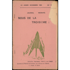 Journal scolaire Freinet. Nous de la troisième. N°7, novembre, 1950.