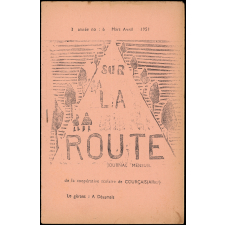 Journal scolaire Freinet. Sur la route. N°6, mars avril, 1951.