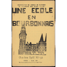 Journal scolaire Freinet. Une école en bourbonnais. N°32, octobre, 1961.