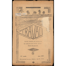 Journal scolaire Freinet. Travail. N°8, juin, 1951.