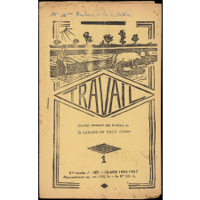 Journal scolaire Freinet. Travail. N°1, 1952-1953.