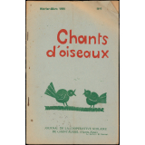 Journal scolaire Freinet. Chants d'oiseaux. N°5, février mars, 1951.