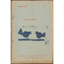 Journal scolaire Freinet. Chants d'oiseaux. N°4, janvier, 1951.