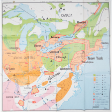 Le nord-est des Etats-Unis et l'est canadien