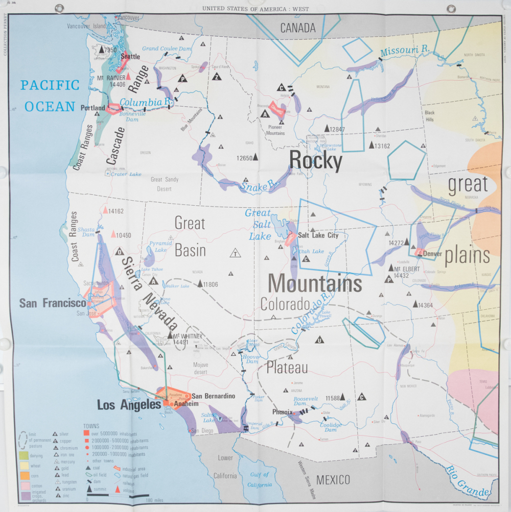 United States of America : States, population
