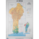 Le Bénin : Carte physique