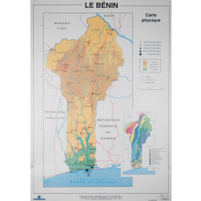 Le Bénin : Carte physique